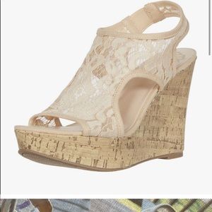 Laces wedges sandals